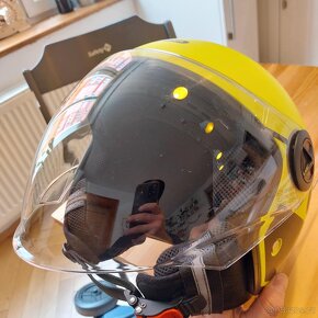 Otevřená přilba na motorku Cassida Handy Plus Linear fluo - 2