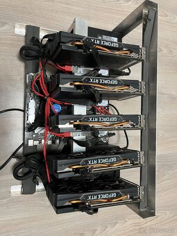 Prodám těžební rig - 5 x RTX 2060 Super - 2