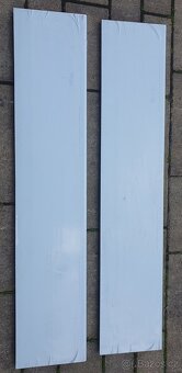 NOVÝ PVC vnitřní okenní parapet, bílý, rozměr 1185 x 240 mm - 2