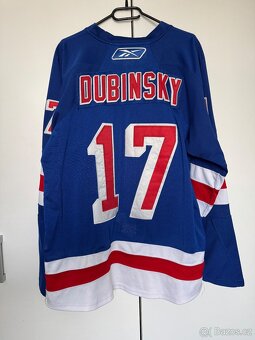 New York Rangers NHL hokejový dres Dubinsky L 17 - 2