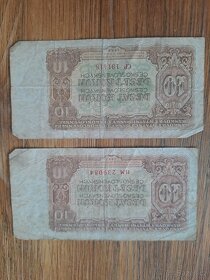 Papírové desetikoruny - 2