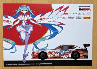 24H SPA 2025 Mercedes AMG GT Goodsmile 3 autogramy - 2