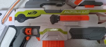 Nerf MODULUS 3V1 - elektrokulomet+brokovnice+vzduch nástavec - 2