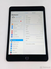iPad mini 4 16gb, WIFI.  Baterie 99%. Záruka 6 měsíců. - 2