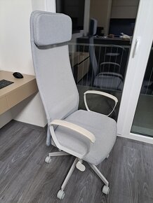 Kancelářská židle světle šedá - 2