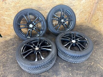 ALU SADA SE ZÁNOVNÍMI ZIMNÍMI PNEU 8Jx18H2 5X120 225/45 R18 - 2