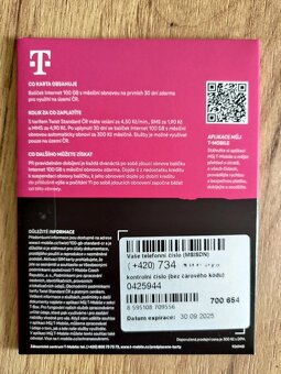 SIM - mobilní data 100GB za 275 Kč na měsíc - 2