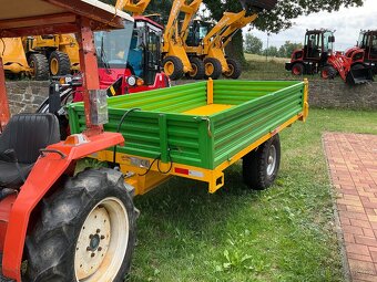 Vlečka za traktor, traktorový přívěs, vlek 4000 kg, bržděný - 2