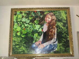 Dětský portrét podle fotografie-olejomalba - 2