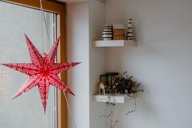Závěsná svítící hvězda Antique Red - 2
