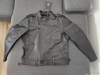 Nová kožená bunda Harley Davidson XL včetně chráničů - 2