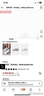 Puma MAYZE - tenisky - white prairie tan - 2