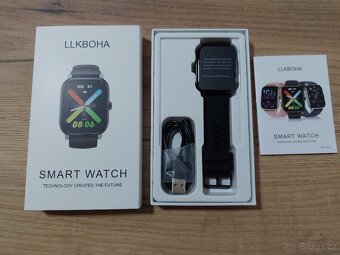 Chytré hodinky LLKBOHA P75 – 1,85" HD , volání - černé - 2