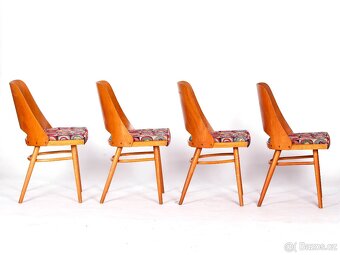 Velmi pohodlné retro židle TON, 4 kusy. - 2