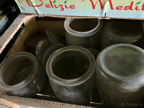 Historické zavařovací sklenice se skleněným víkem - 2