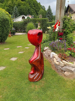 Dřevěné sochy - Srdcový abstrakt 2 - 2