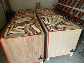 Dřevo Suché hranolky, sypaný metr - 2