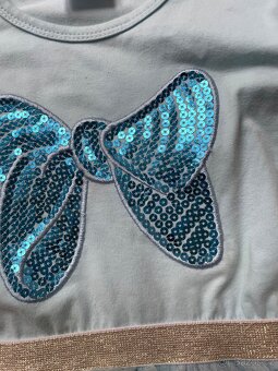 Šaty bavlna a tyl vel. 116/122 jako nové - 2