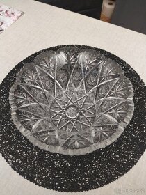 Křišťálová broušená mísa - 2