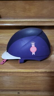 Jezdecká helma fialová - 2