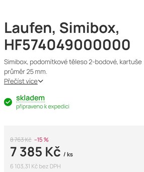 Podomítkového těleso laufen - 2