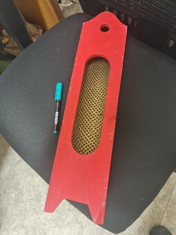 Struhadlo na chalupu, materiál mosaz dřevo . - 2
