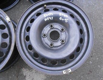 Plechové disky 15",rozteč 5x112,ET 47,šíře 6J, střed 57,1 - 2