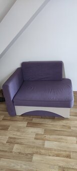 Fialové rozkládací křeslo - 2