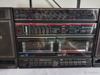 Hitachi TRK 540 E radiomagnetofon retro 2 kazeťák - 2