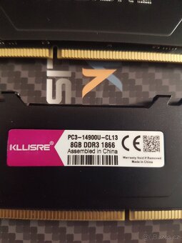 Paměť 16GB DDR3 1600 Kit KLLISRE - 2