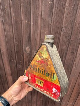 Plechovka Mobiloil Gargoyle ČZ předválečná - 2