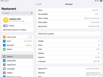 Apple iPad Air 3. Generace- TOP stav - 2