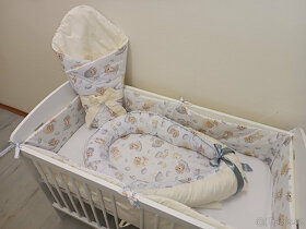 Nová souprava do postýlky medvídci+béžová - 2