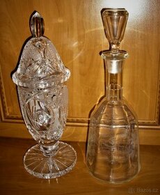 Broušený pohár s poklopem - 2