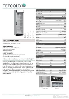 PROSKLENÁ LEDNICE NA NÁPOJE FSC 1380 TEFCOLD - 2