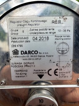 REGULÁTOR KOMÍNOVÉHO TAHU - 2