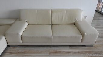 Koženkový set (dva gauče plus sedačka) - 2