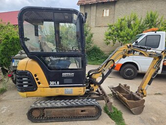 Minibagr Caterpillar 301.8 najeto 5110mth.Roztahovací - 2