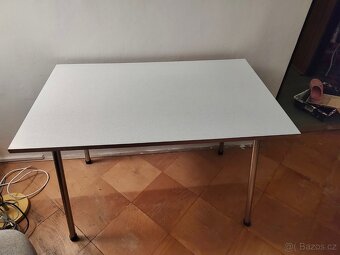 Chromovaný stůl s umakart deskou, top stav - 2