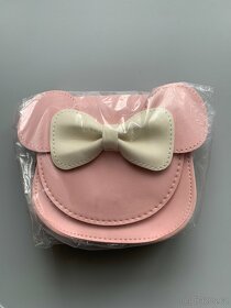 Nová kožená světle růžová dětská kabelka Minnie - 2