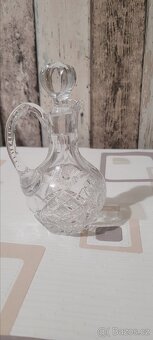 Krásná Karafa křišťálová broušená mašle - 2