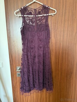 Společenské (plesové) šaty vel. 36, fialové - 2