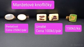 Manžetové knoflíčky - myslivecké - 2