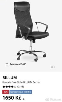 PRODÁM KANCELÁŘSKOU ŽIDLI BILLUM - 2