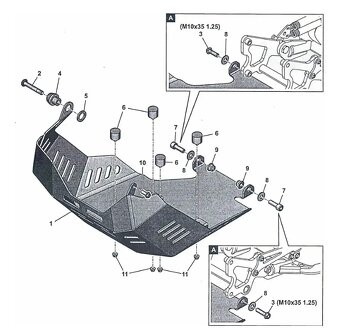 Originální skidplate na Aprilia Tuareg 660 - 2