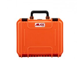 Nárazu, vodě, prachu odolný kufr MAX300 - oranžový (s pěnou) - 2