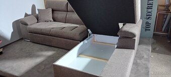 Rohová sedačka s pohodlnou funkcí lůžka - 2