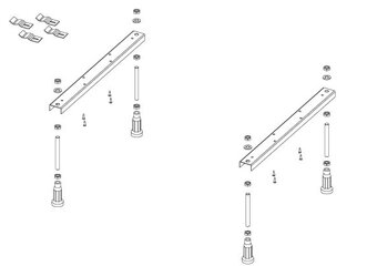Podpěry vany Riho - 2
