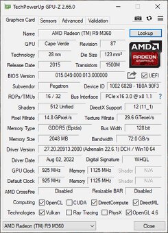 Grafická karta, HP AMD Radeon R9 M360 2GD5 OC s pamětí DDR5 - 2