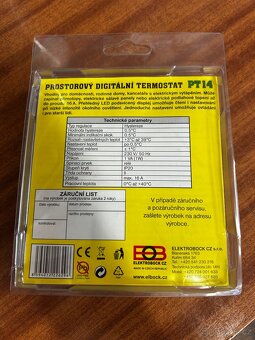 Prostorový digitální termostat PT14 – nový nerozbalený - 2